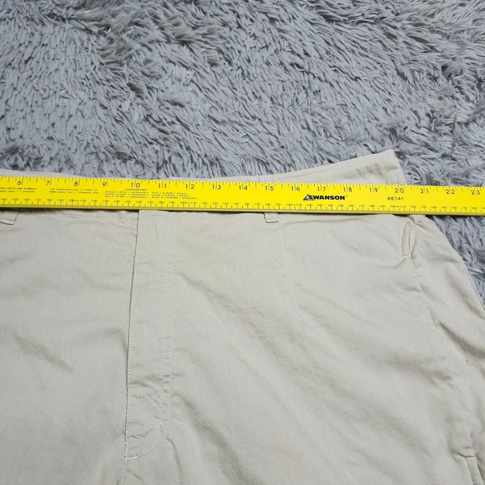Adidas Mens Shorts Size XL Cargo‎ Drawstring Lightweight Hiking Tan Stretch